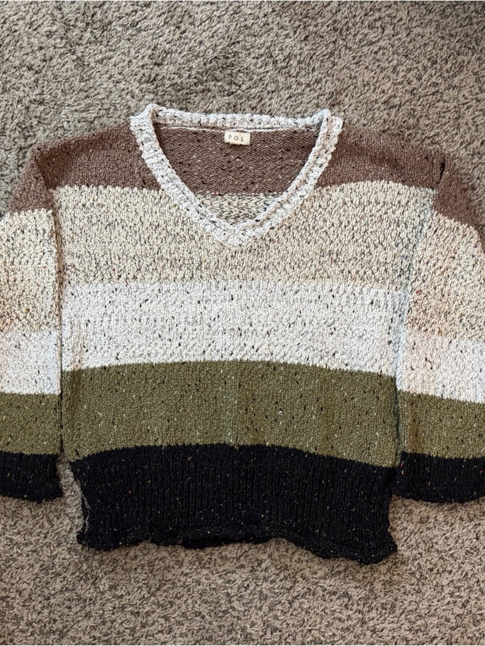 POL striped sweater